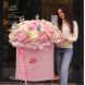 BIG 25 Arrangement in a 4XL box with hydrangeas, peony roses, delphinium, ranunculus and lilac