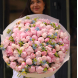 Bouquet of 101 peonies with occipitalum BIG 128