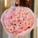 Букет з міксу піоновидних троянд сорту Tsumugi та Peony Pink BIG 03