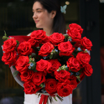 An incredible bouquet of roses and occipitalum BIG 124