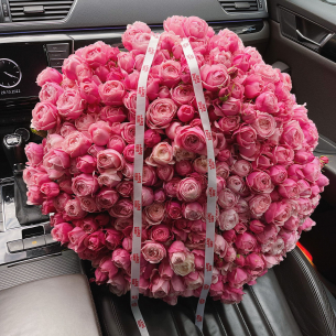 BIG 63 Bouquet of 101 spray peony roses Silva Pink