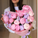 BOUQUET 114 Bouquet with peonies and mattiola