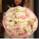 BOUQUET 250 Bouquet with hydrangeas, freesia, lilac and peony roses