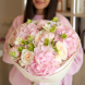 BOUQUET 104 Букет з півоніями, гортензіями та хелеборусом