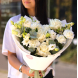 A bouquet of roses, freesia and dianthus BOUQUET 214