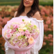 Bouquet with peony roses, hydrangeas and freesia BOUQUET 212