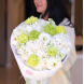 BOUQUET 312 Bouquet with mattiola, viburnum and dianthus