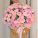 FLOWER BOX 82 Basket with peonies and peony roses. In the photo there are 71 pieces.