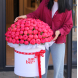 FLOWER BOX 75 Композиція з коралових півоній в розмірі XL. На фото 151 шт.