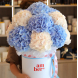 Композиція в коробці з гортензій FLOWER BOX 26