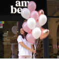 Набір кульок рожево-золотий BALLOONS 21
