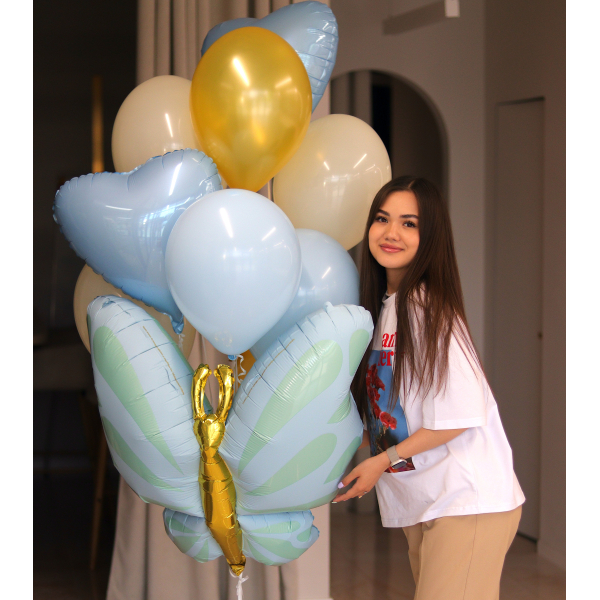 BALLOONS 28 Set with butterfly
