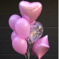 Набір кульок рожевий BALLOONS 19