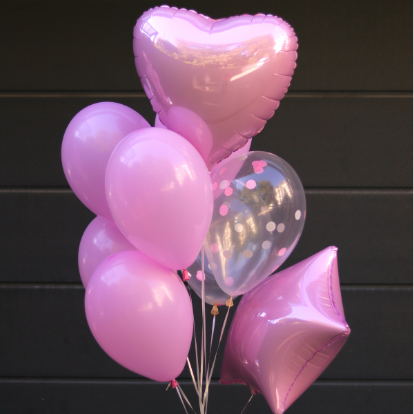 Набір кульок рожевий BALLOONS 19