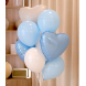 BALLOONS 26 Набір кульок біло-блакитний