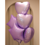 BALLOONS 29 Набір кульок сердечка та зірочки