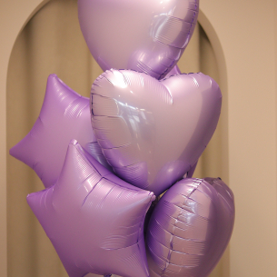 BALLOONS 29 Набір кульок сердечка та зірочки
