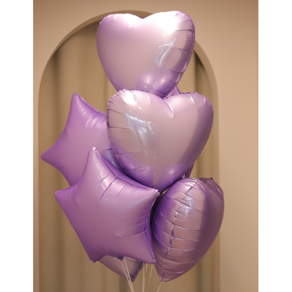 BALLOONS 29 Набір кульок сердечка та зірочки