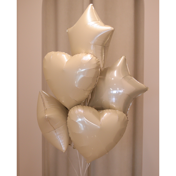 BALLOONS 29 Набір кульок сердечка та зірочки