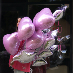 A set of 15 foil balloons of hearts and stars BALLOONS 16