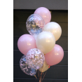 Set of balloons white and pink BALLOONS 23