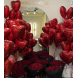 Large set of 80 foil hearts  BALLOONS 12