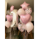 Набір кульок рожево-срібний BALLOONS 10