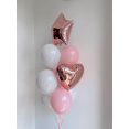 Набір кульок рожево-золотий BALLOONS 05