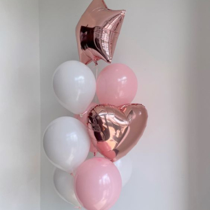 A set of pink-gold balloons BALLOONS 05