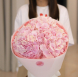 Монобукет з гортензій рожевого кольору