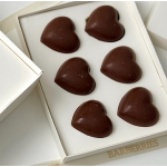 CHOCOLATE 10 Chocolate heart candies 6 pieces