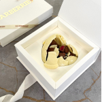 CHOCOLATE 02 Шоколадне серце з сублімованою малиною S